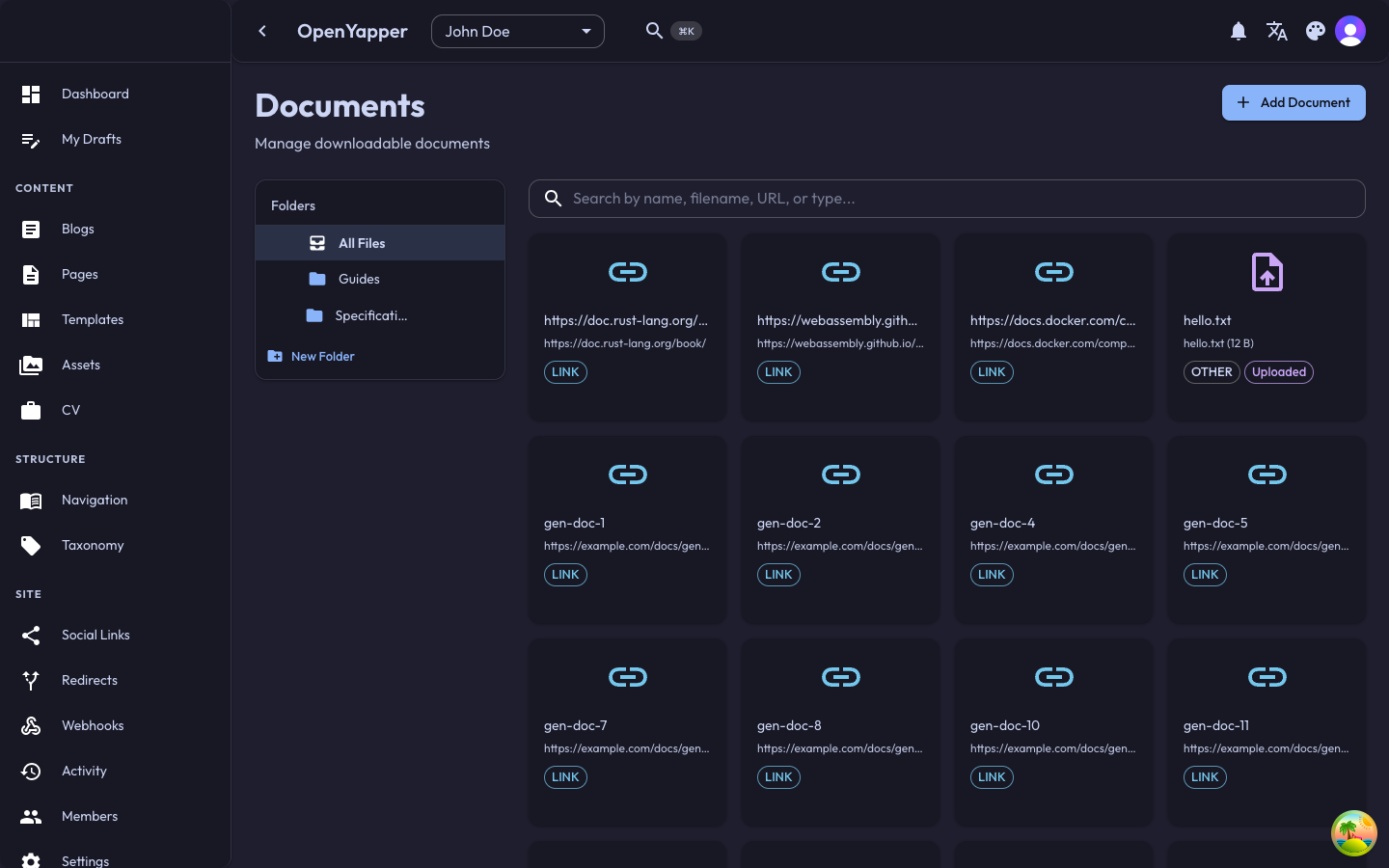 Documents management